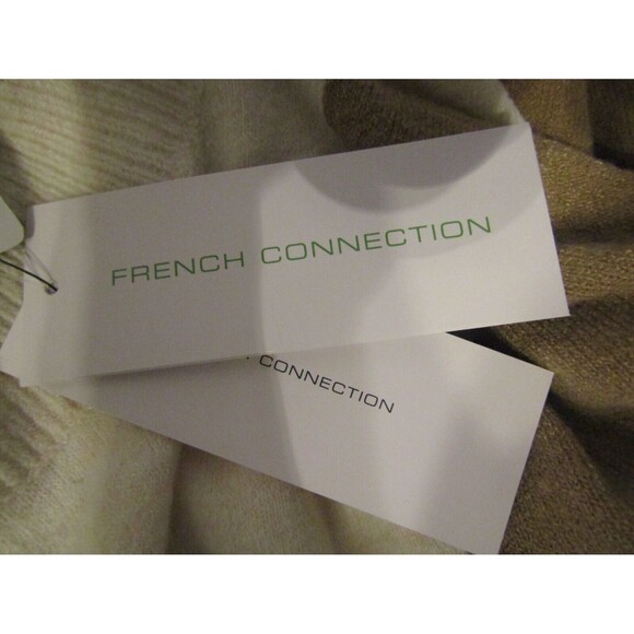 French Connection Sweater Libby Vhari NWT Color Block Top Oatmeal Size XS - Picture 10 of 11